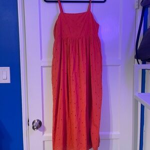 Madewell Eyelet Summertime Cami Midi Dress